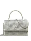 Tory Burch Mini Kira Embellished Shoulder Bag In Silver