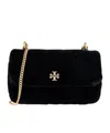Tory Burch Mini Kira Logo Plaque Crossbody Bag In Black