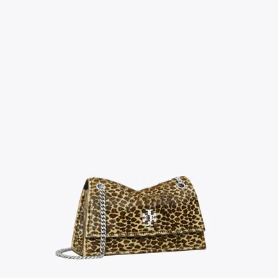 Tory Burch Mini Kira Turnlock Calf Hair Shoulder Bag In Multi