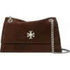 Tory Burch Mini Kira Turnlock Convertible Crossbody Bag In Brown