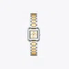 Tory Burch Mini Kira Watch In Ivory/two-tone