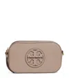 Tory Burch Mini Leather Miller Cross-body Bag In Neutral