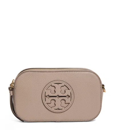 Tory Burch Mini Leather Miller Cross-body Bag In Neutral