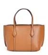 Tory Burch Mini Leather Perry Cross-body Bag In Brown