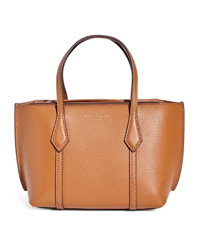 Tory Burch Mini Leather Perry Cross-body Bag In Brown
