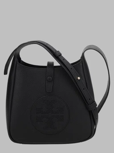 Tory Burch Mini Leather Shoulder Bag In Black