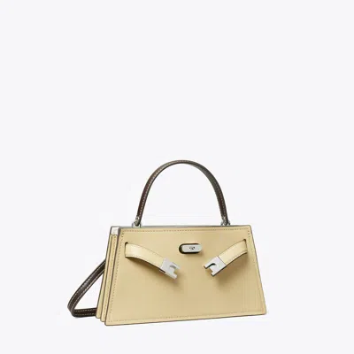 Tory Burch Mini Lee Radziwill Top-handle Bag In Brown