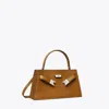 Tory Burch Mini Lee Radziwill Top-handle Bag In Brown