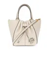 Tory Burch Mini Mcgraw Dragonfly Tote Bag In White