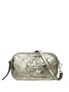 Shop Tory Burch Mini Miller Cross Body Bag In Silver