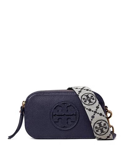 Tory Burch Mini Miller Crossbody Bag In Blue