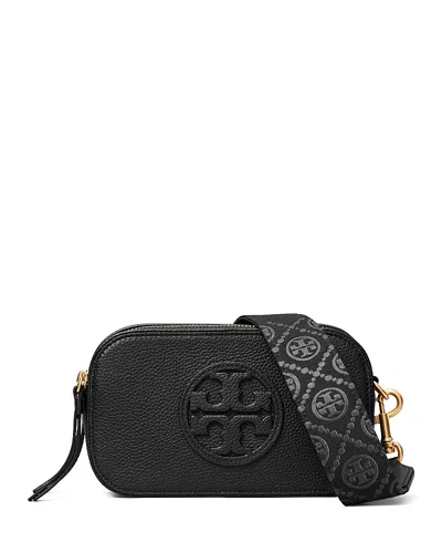 Tory Burch Mini Miller Crossbody Bag In Black/gold