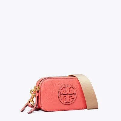 Tory Burch Mini Miller Crossbody Bag In Coral Crush