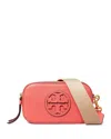 Tory Burch Mini Miller Crossbody Bag In Coral Crush/gold