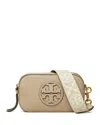 Tory Burch Mini Miller Leather Crossbody Bag In Fresh Clay/gold