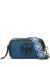 Tory Burch Mini Miller Denim Crossbody Bag In Blue