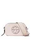 Tory Burch Miller Patent Border Mini Crossbody Bag Pale Pink In Pink