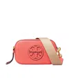 Tory Burch Mini Miller Leather Crossbody Bag In Red