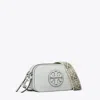 Tory Burch Mini Miller Crossbody Bag In Silver