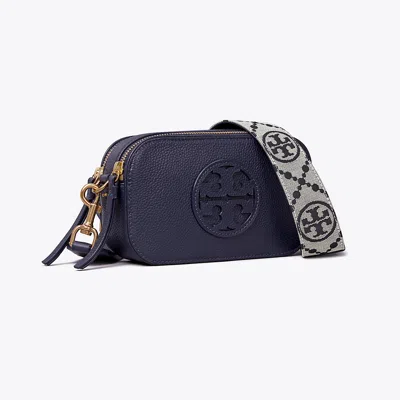 Tory Burch Mini Miller Crossbody Bag In Tory Navy