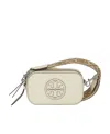 Tory Burch Miller Patent Border Mini Crossbody Bag In White