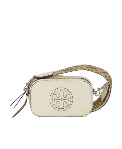 Tory Burch Mini Miller Crossbody Bag In White