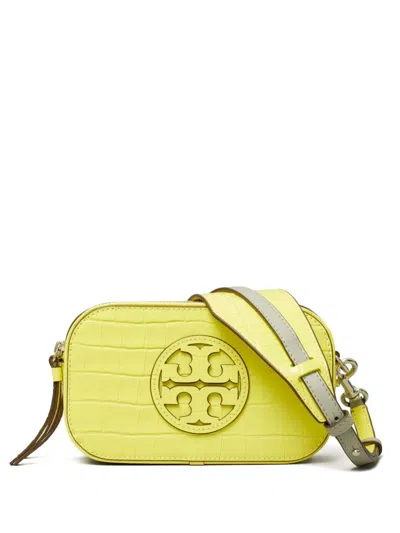 Tory Burch Mini Miller Crossbody Bag In Yellow
