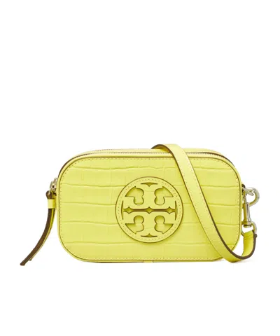 Tory Burch Mini Miller Crossbody Bag In Yellow