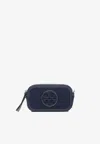Tory Burch Mini Miller Denim Crossbody Bag In Blue