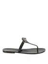 Tory Burch Embellished Thong Sandals In Negro