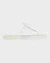 Tory Burch Mini Miller Flat Thong Sandals In Clear