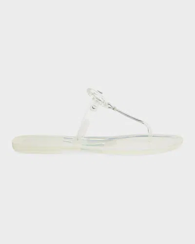 Tory Burch Mini Miller Flat Thong Sandals In Clear
