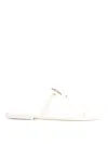 Tory Burch Mini Miller Rubber Sandals In White