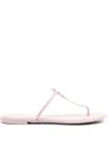 Tory Burch Mini Miller Flip-flops In Pink
