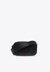 Tory Burch Mini Miller Grained Leather Crossbody Bag In Black