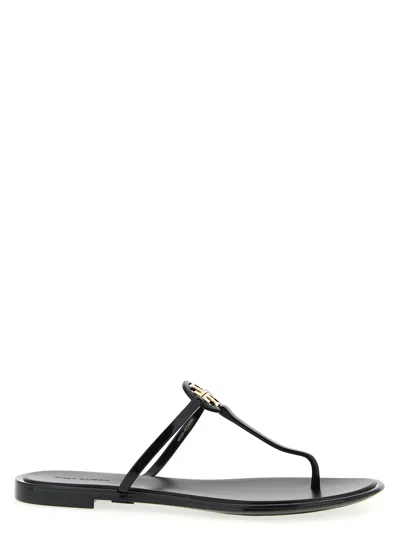 TORY BURCH MINI MILLER JELLY SANDALS BLACK