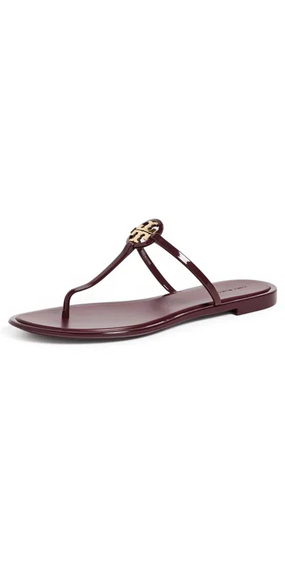 Tory Burch Mini Miller Jelly Sandals Dried Currant In Burgundy
