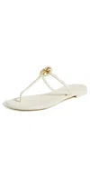 Tory Burch Mini Miller Jelly Sandals Ivory/gold In Multi