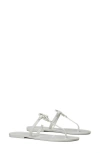 Tory Burch Mini Miller Jelly Thong Sandal In Gray