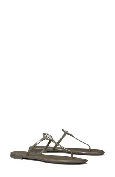 Tory Burch Mini Miller Jelly Thong Sandal In Green