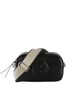 Tory Burch Mini Miller Leather Cross Body Bag In Black