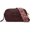 Tory Burch Mini Miller Leather Crossbody Bag In Red