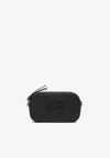 Tory Burch Mini Miller Leather Crossbody Bag In Black