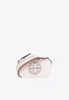 Tory Burch Miller Patent Border Mini Crossbody Bag Pale Pink In Pink