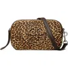 Tory Burch Mini Miller Leopard Print Genuine Calf Hair Crossbody Bag In Animal Print