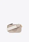 TORY BURCH MINI MILLER PEBBLED LEATHER CROSSBODY BAG