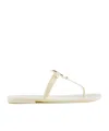 Tory Burch Mini Miller Rubber Sandals In Nude