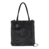 Tory Burch Mini Night Owl Crystal Tote Bag In Black