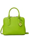 Tory Burch Mini Pebbled Leather Swing Bag In Green
