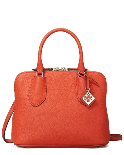 Tory Burch Mini Pebbled Leather Swing Bag In Red